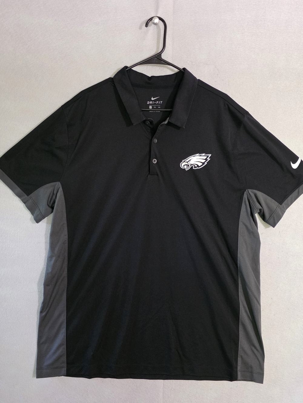 Nike Mens Dri Fit Philadelphia Eagles Performance Short Sleeve Polo Size XXL